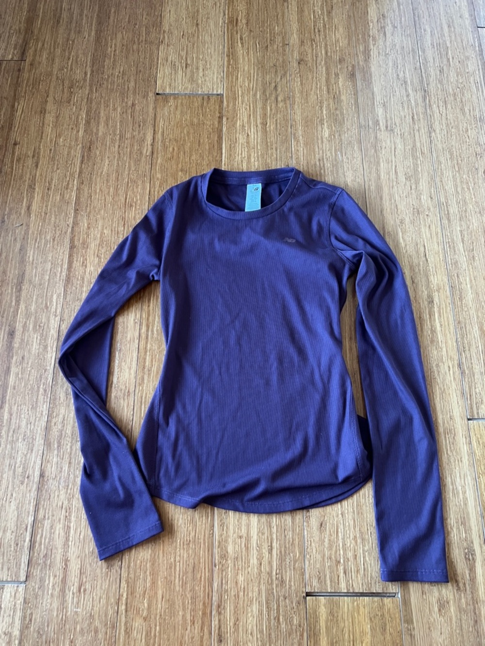 NWOT New Balance Women's Long Sleeve Crewneck Top - Deep Plum